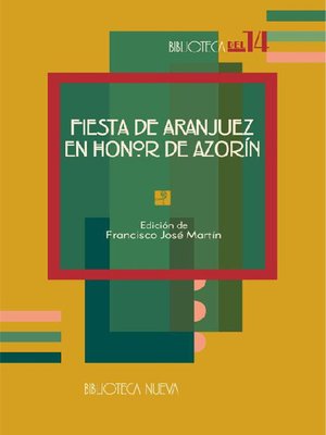 cover image of Fiesta de Aranjuez en honor de Azorín